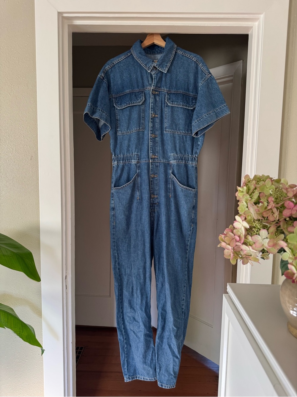 Free People Marci Denim Jumpsuit